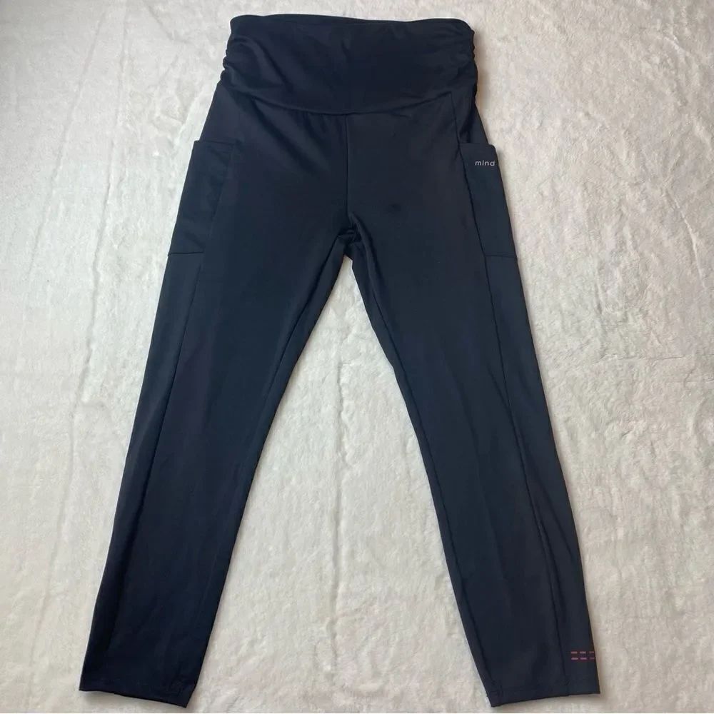 Peace, Love, World Black Leggings Size SP